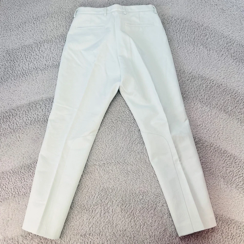 Lacoste Vintage Equestrian Pants Mens‎ 32x29 Mint Green Saddle Patch Chinos